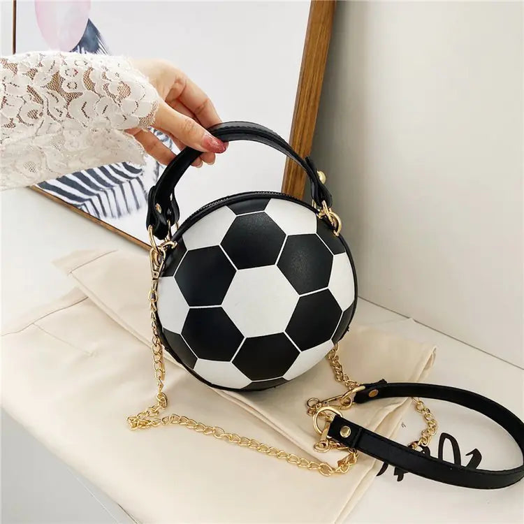 Versatile Pink Football & Basketball Shoulder Bag
