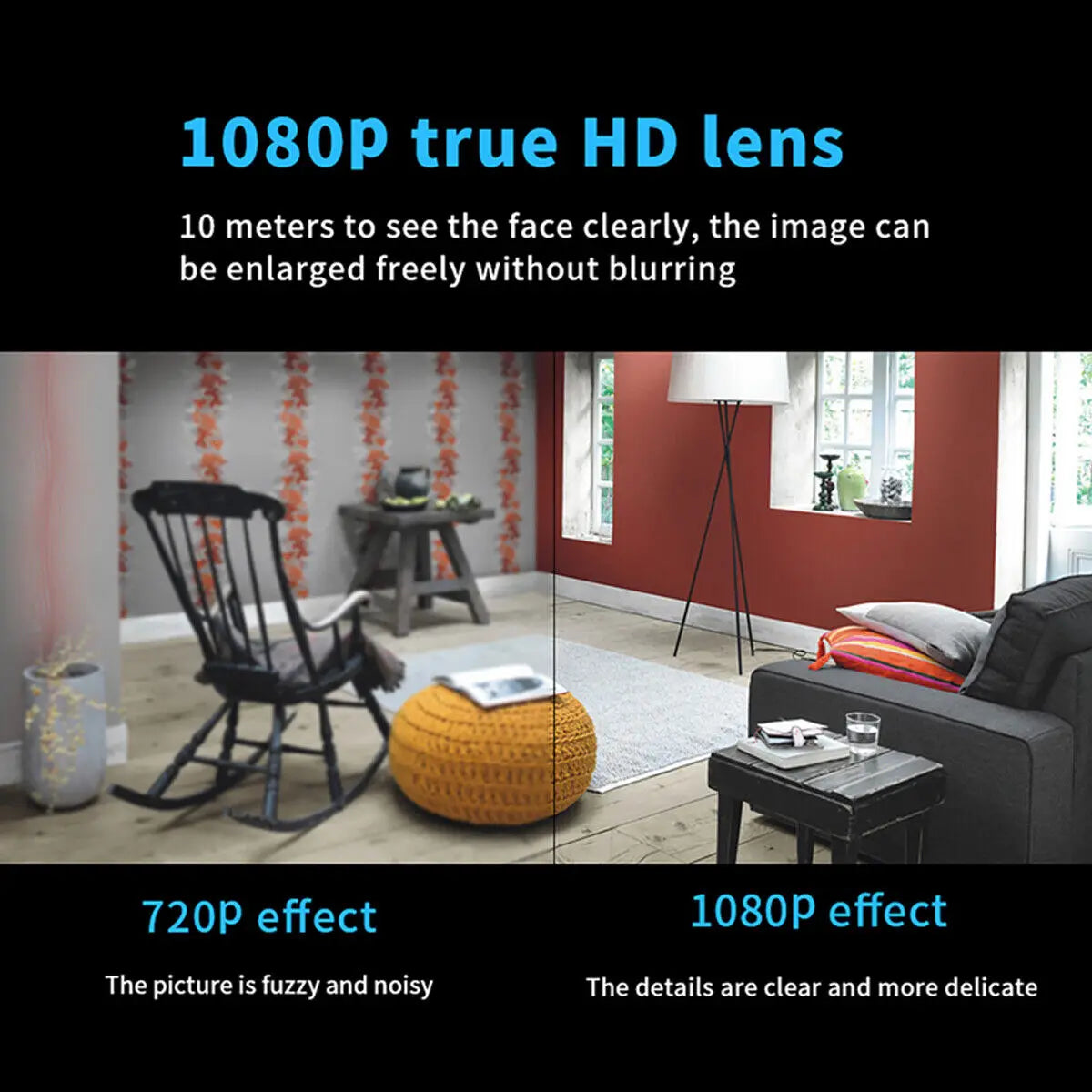 Mini Camera WiFi HD 1080P Hidden IP Night Vision Camcorder Home Security Cam