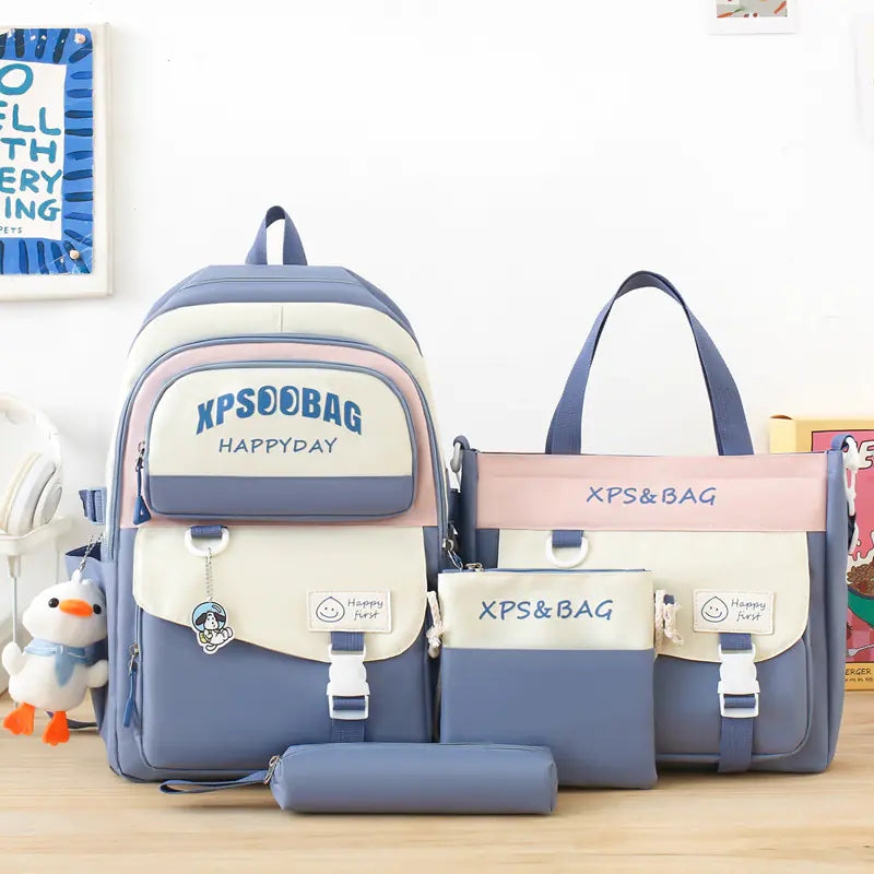 Four-Piece Schoolbag Set