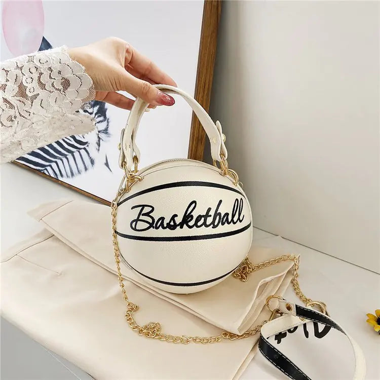 Versatile Pink Football & Basketball Shoulder Bag