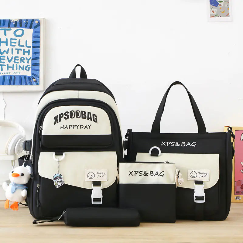 Four-Piece Schoolbag Set